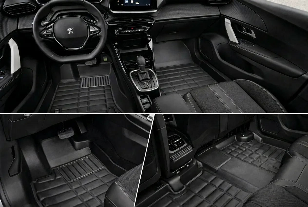 Interior do veículo com tapete Stellicar